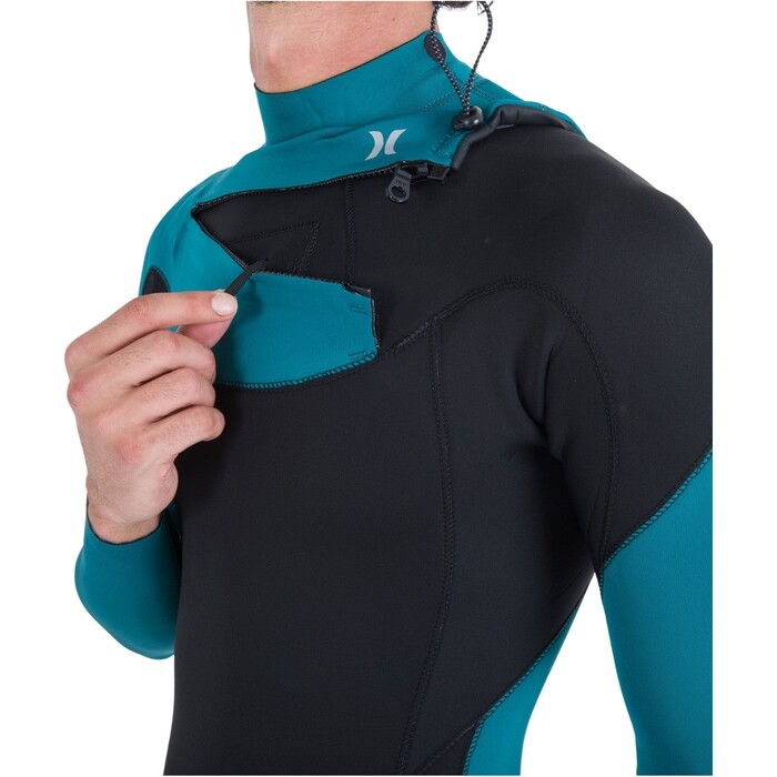 2024 Hurley Mens Advant 4/3mm Chest Zip Wetsuit MFS0013403 - Emerald